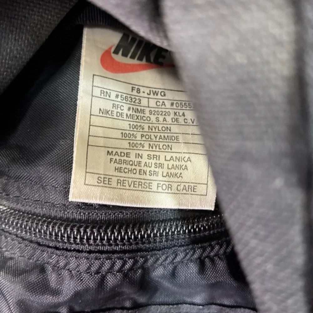 Vintage‎ 90s Nike ACG Small Backpack Black  Center Zip Gorpcore Hiking Gorp